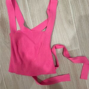 Fab’rik Pink Criss Cross Top